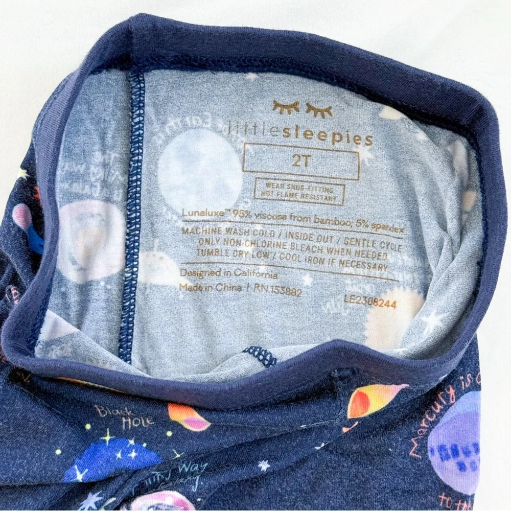 Little Sleepies Through My Telescope Long Sleeve Two Piece Pajama Set 2T